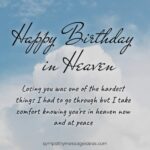 70 Happy Birthday in Heaven Quotes with Images - Sympathy Message Ideas