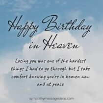 70 Happy Birthday in Heaven Quotes with Images - Sympathy Message Ideas