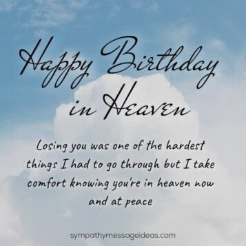 70 Happy Birthday in Heaven Quotes with Images - Sympathy Message Ideas