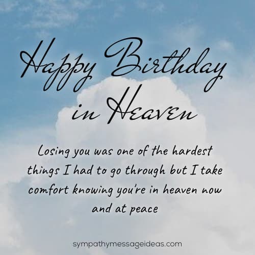 Happy Birthday Cousin In Heaven 70 Happy Birthday In Heaven Quotes With Images - Sympathy Card Messages