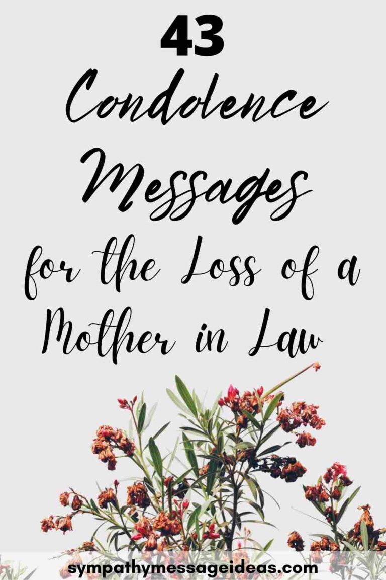 Condolence Messages for Loss of a Mother in Law Sympathy Message Ideas