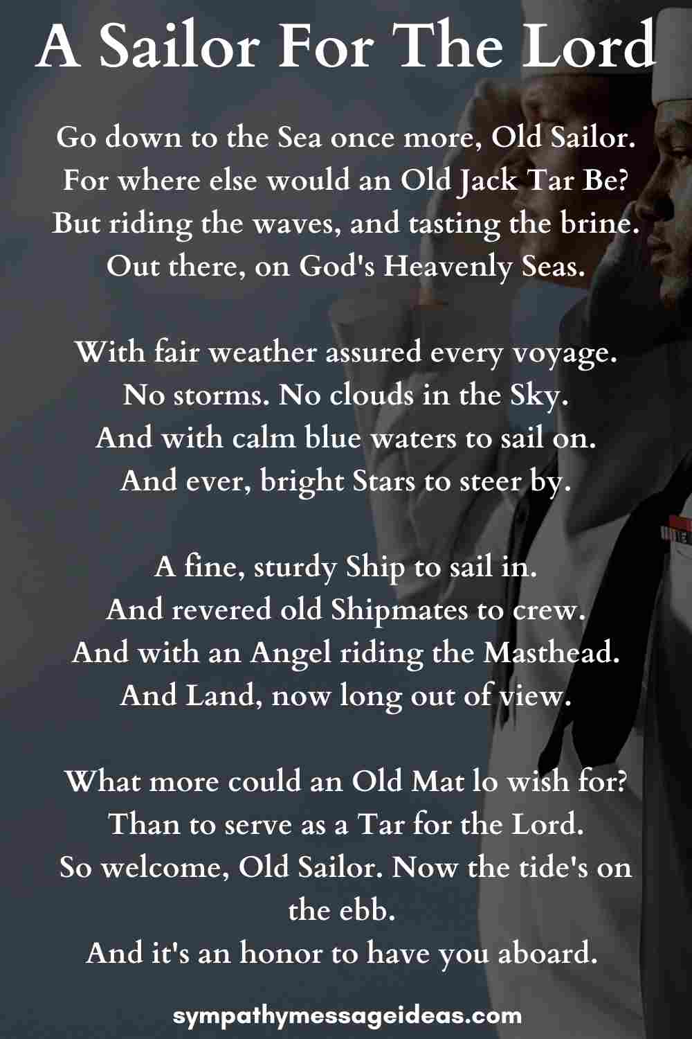 Merchant Navy Funeral Poems