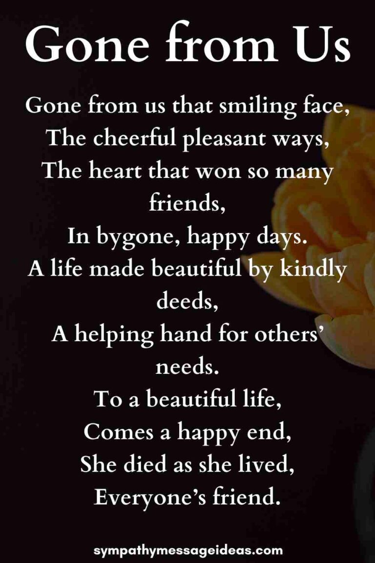 29 Moving Funeral Poems for a Grandmother - Sympathy Message Ideas