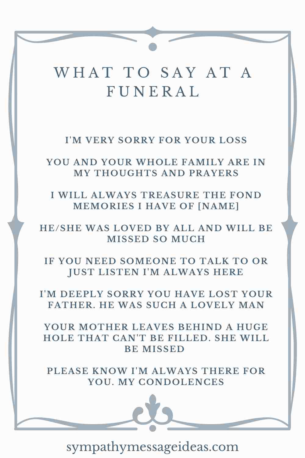 What To Say At A Funeral The Ultimate Guide Sympathy Message Ideas