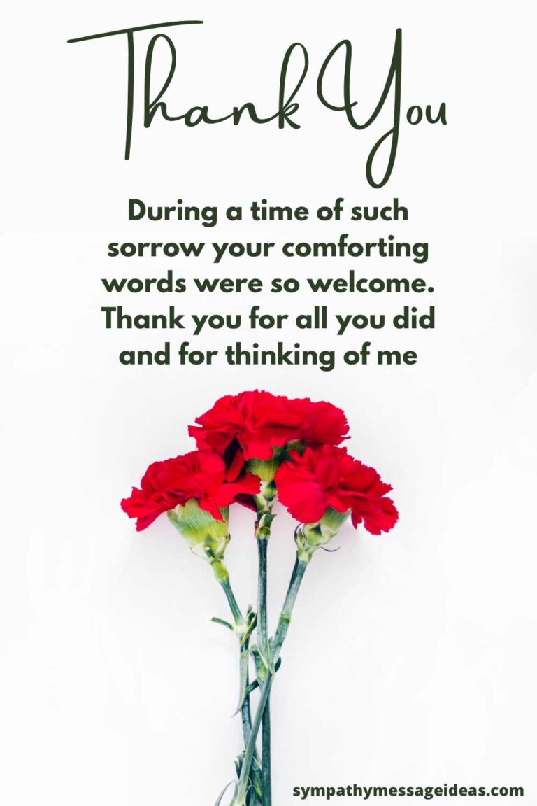 Thank you Notes for Condolences and Sympathy Card Messages - Sympathy ...
