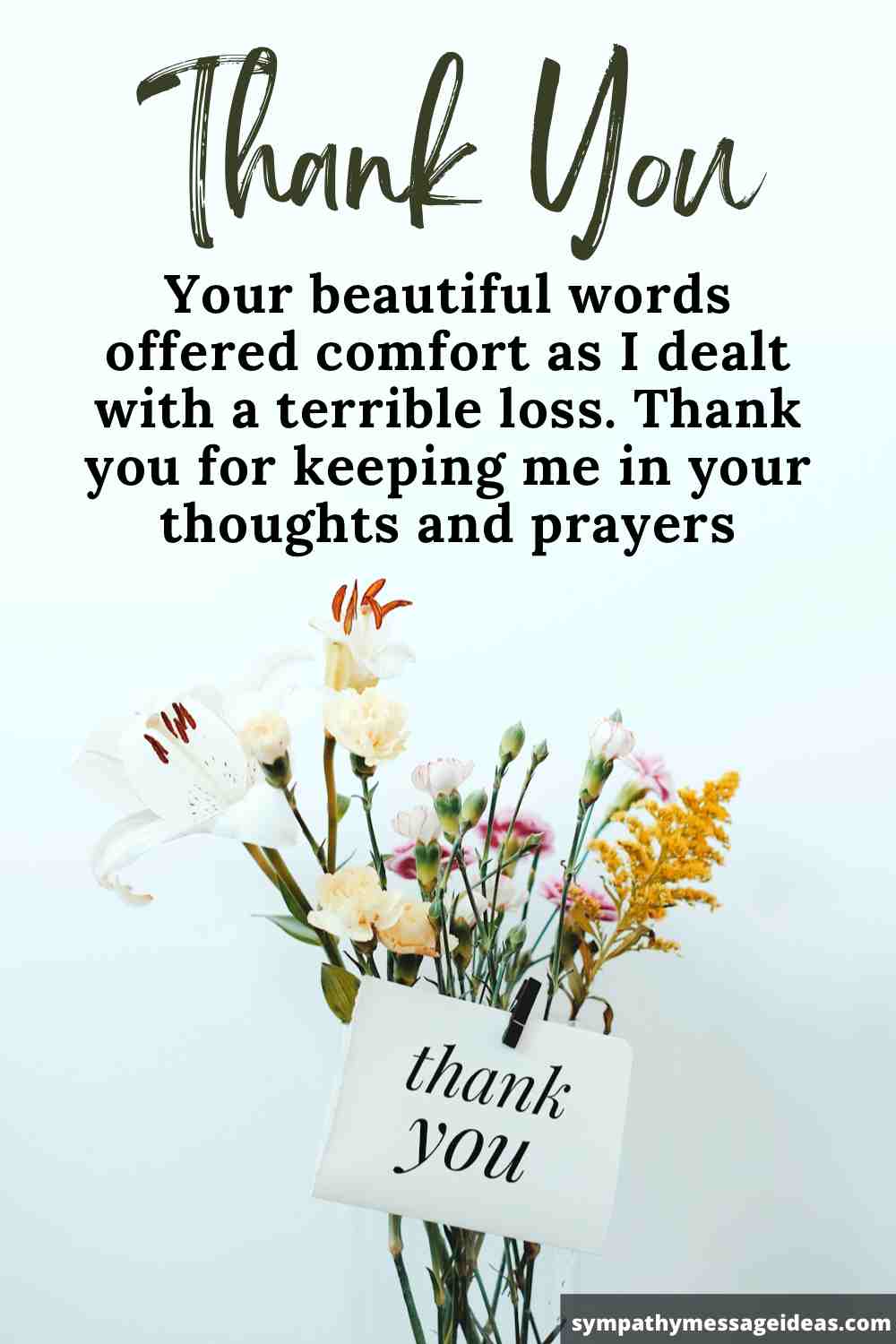 Thank You Notes For Condolences And Sympathy Card Messages Sympathy 