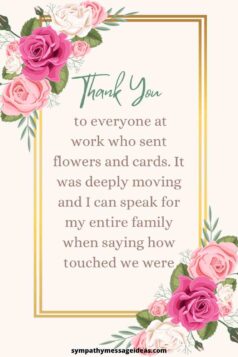 Sympathy Thank You Notes to Coworkers (42 Examples) - Sympathy Message ...