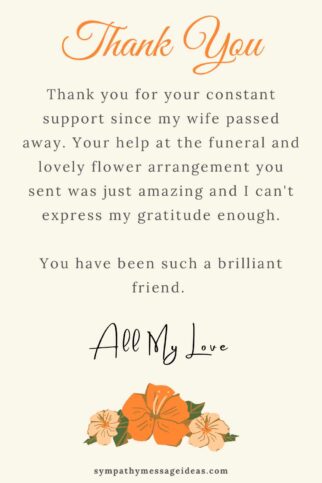 Thank You for Funeral Flowers: 10 Note Examples - Sympathy Message Ideas